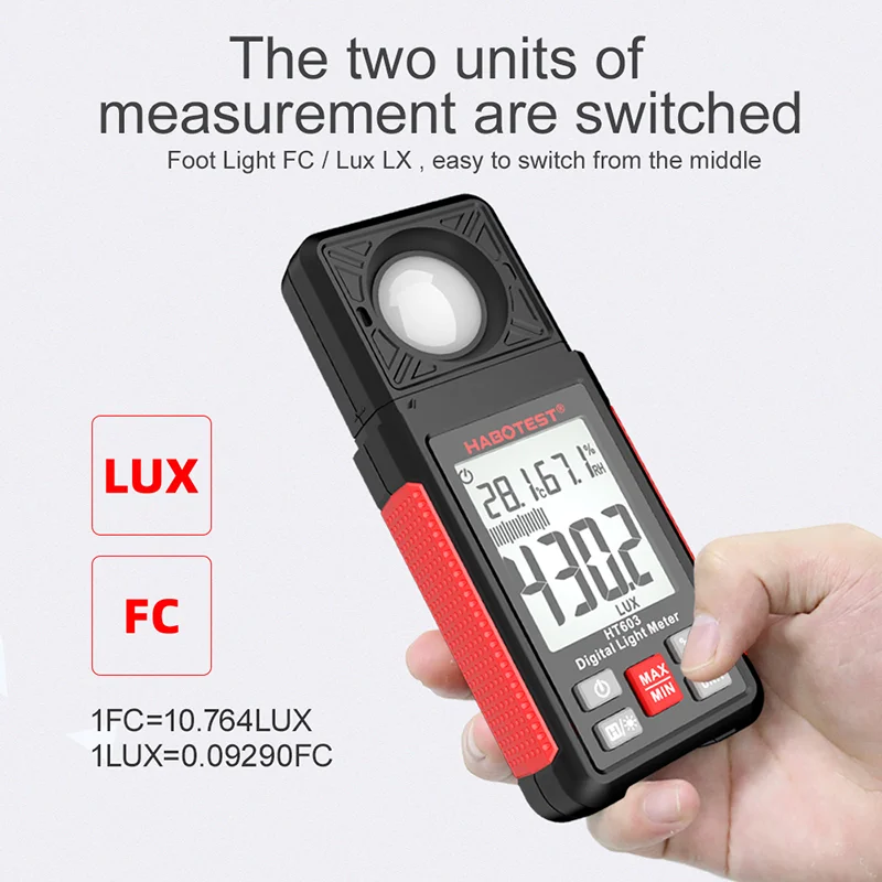 HT603 Digital Lux Meter 0~200, - огляд і ціна Photography Lighting Meter