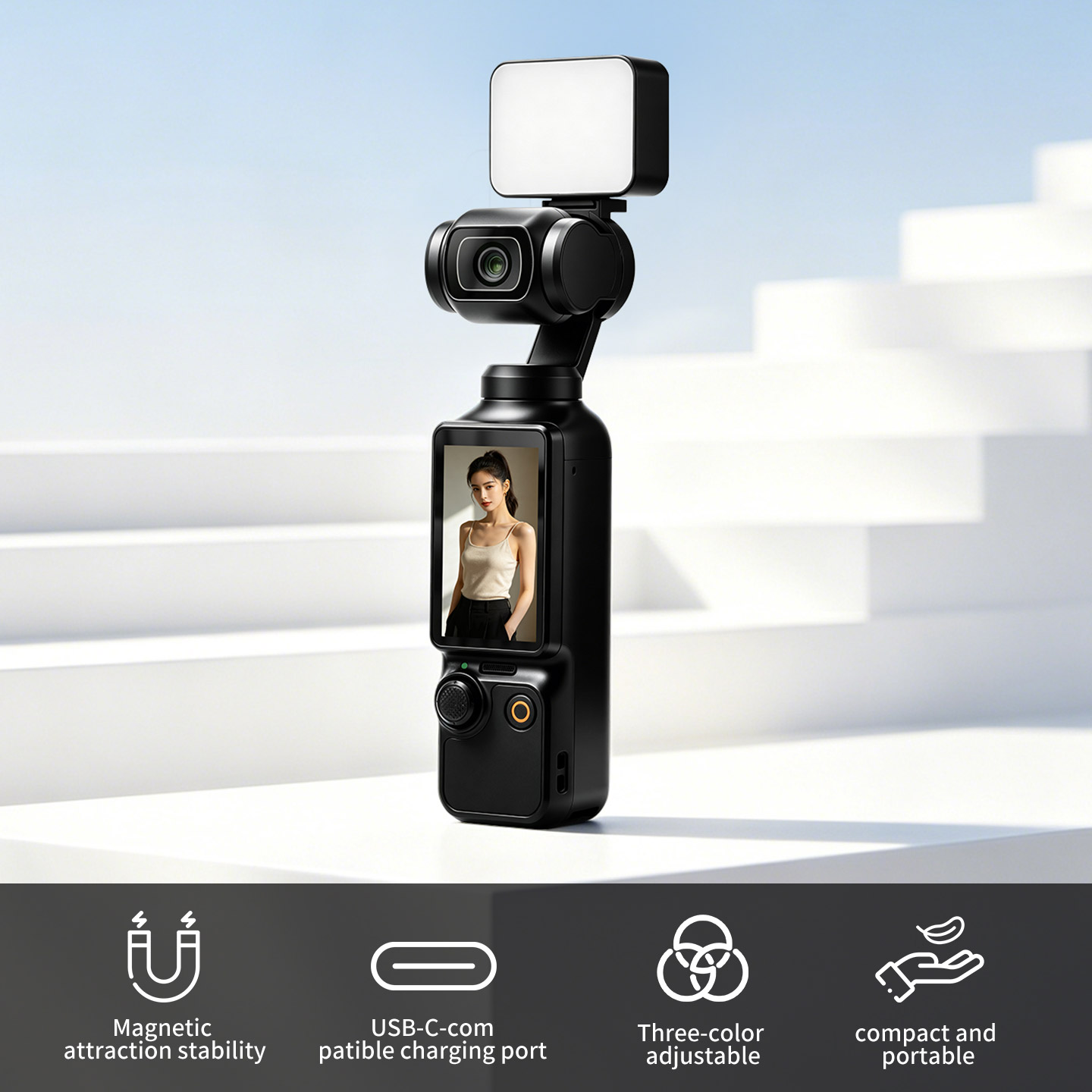 Portable Magnetic Fill Light F - огляд і ціна Photography Lighting Kit Portable